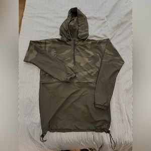 Camo anorak rain jacket